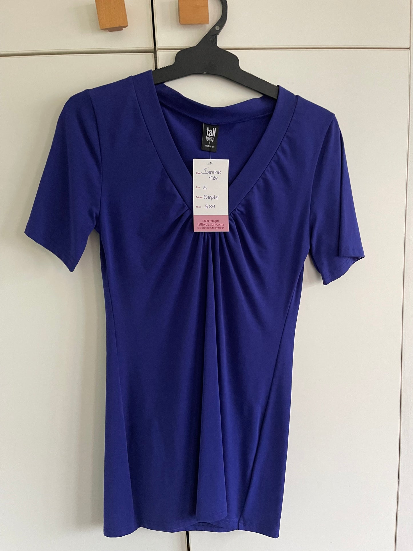 Indigo V-neck tee