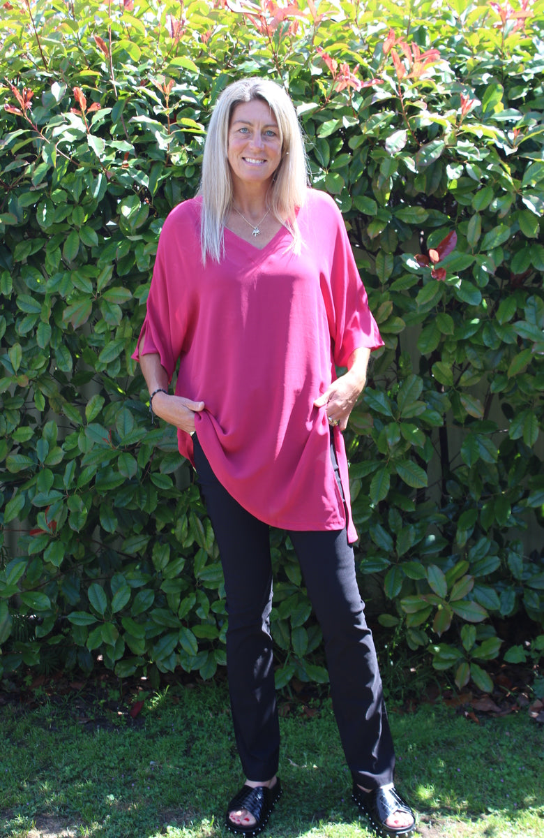 Reversible Drape top - Rose