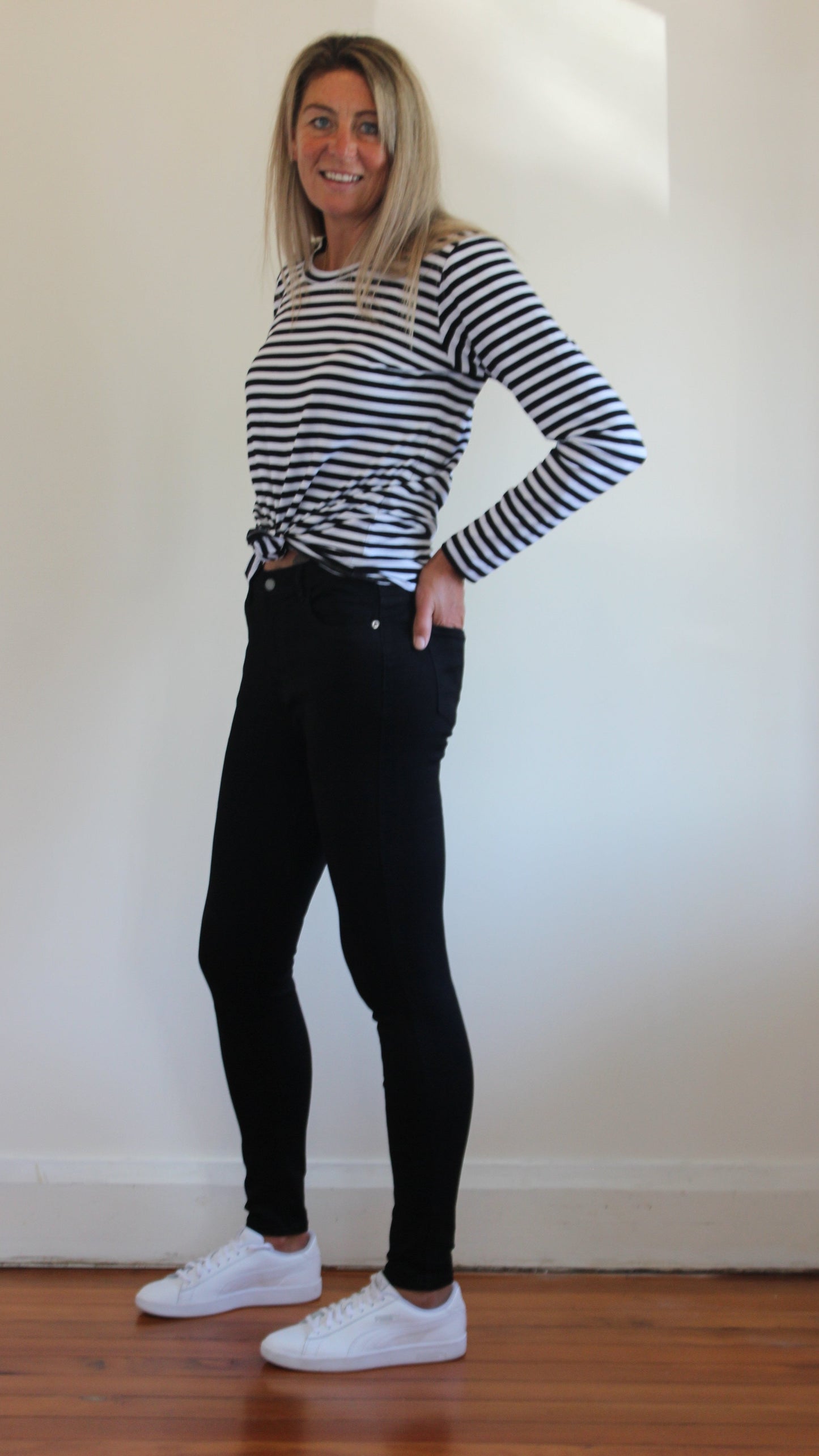 Rocker Black Skinny Jean