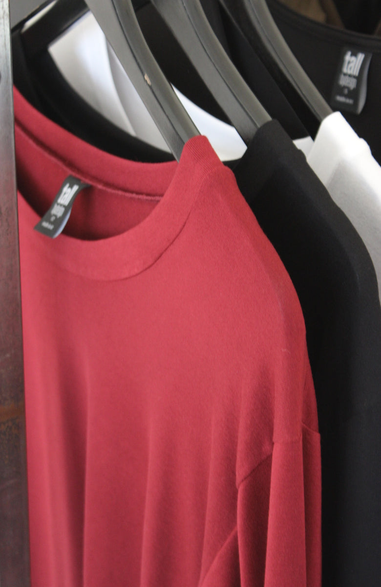 Elle long sleeve tee - Wine