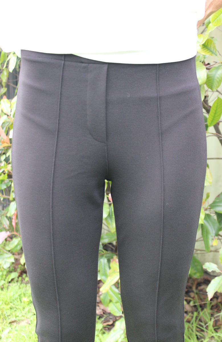 Ponte slim pant - Black