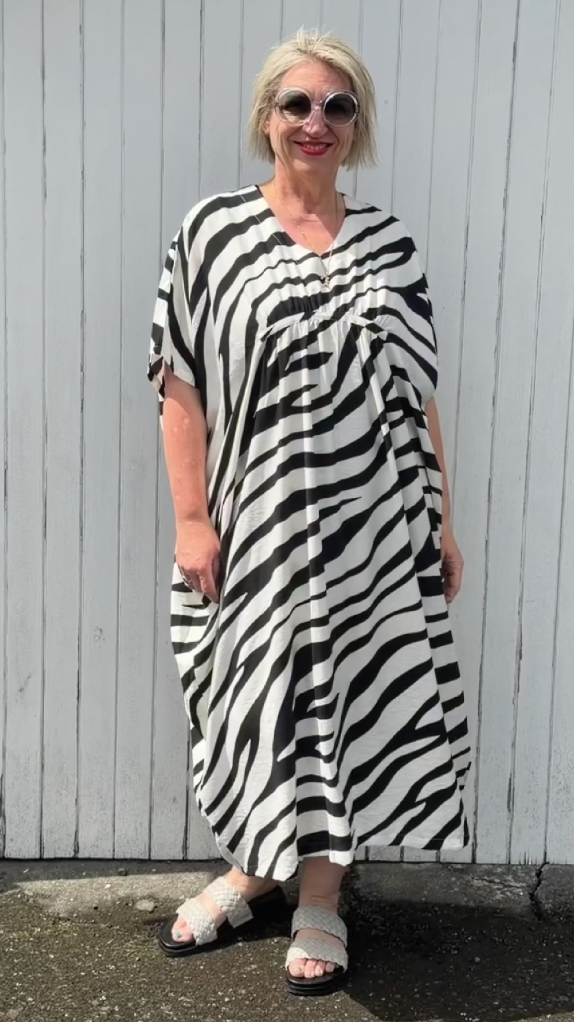 Oakley Kaftan Dress Zebra