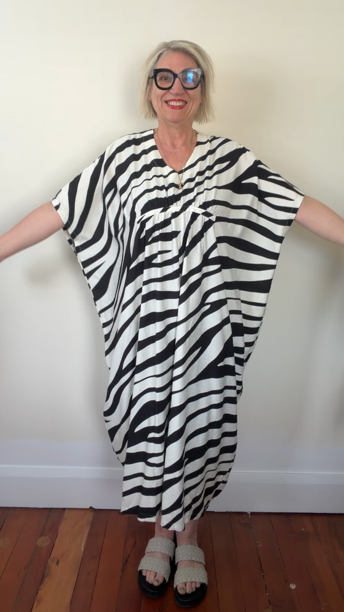 Oakley Kaftan Dress Zebra