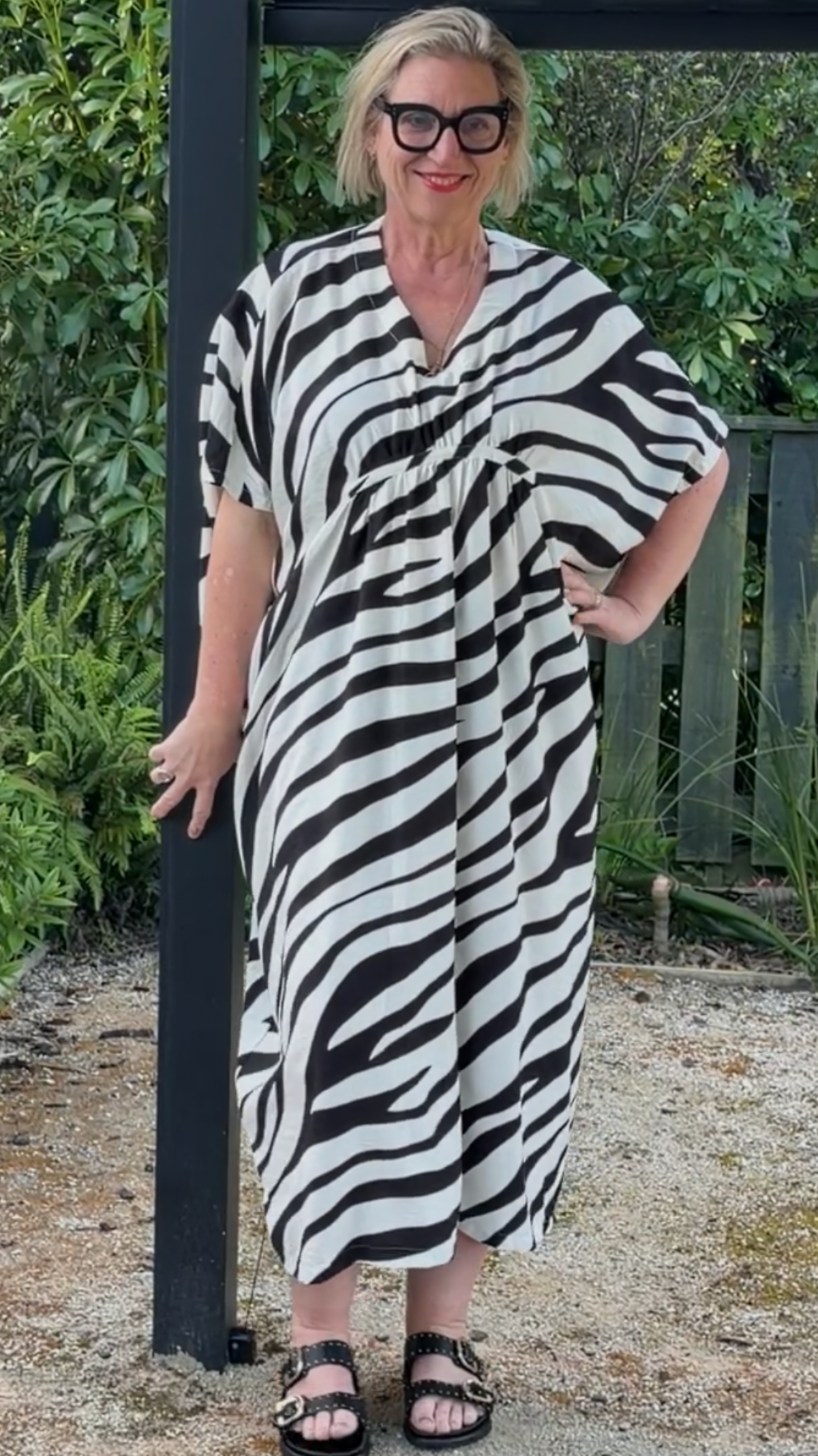 Oakley Kaftan Dress Zebra