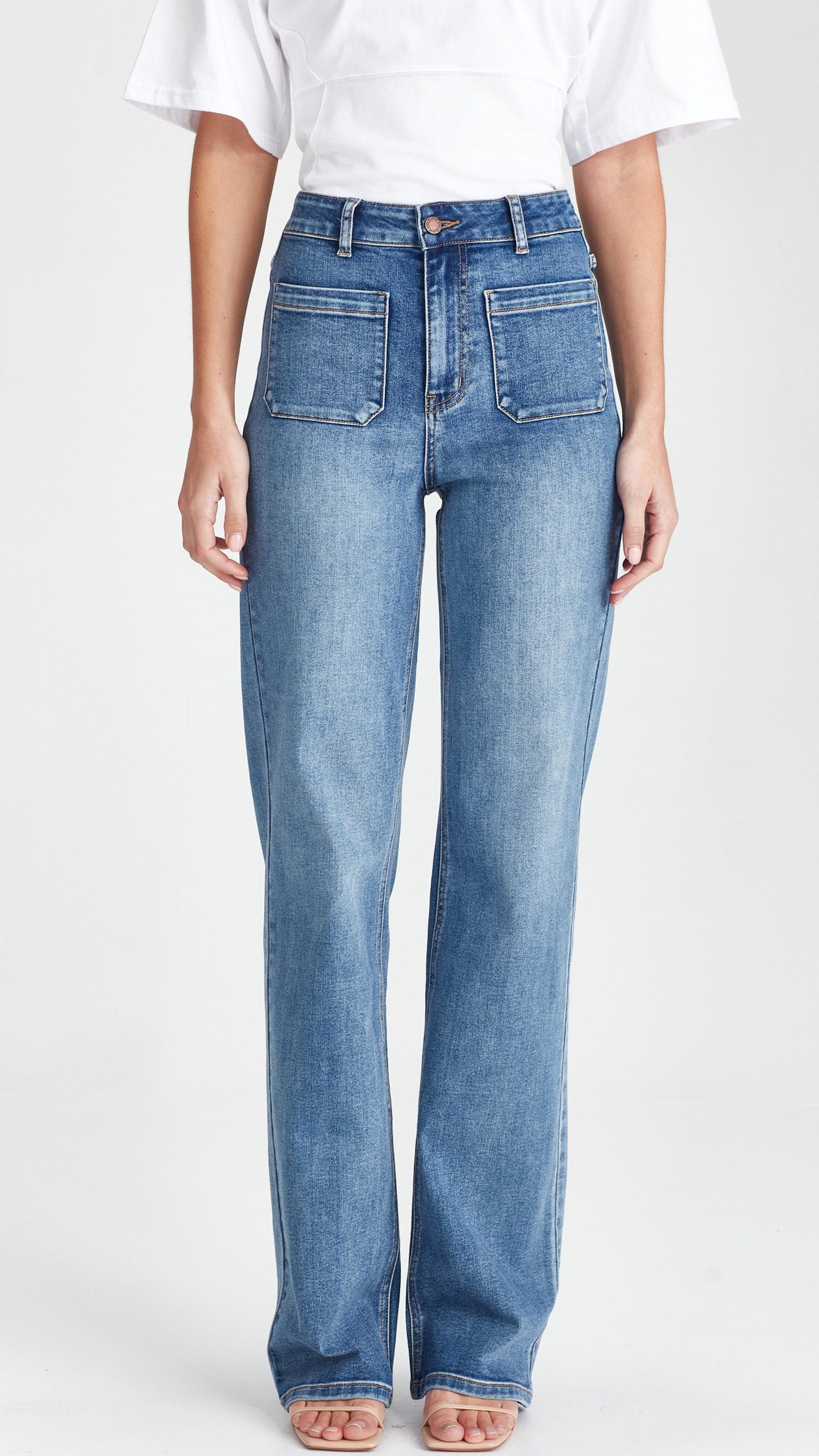 Addison Tall Jean - mid Blue