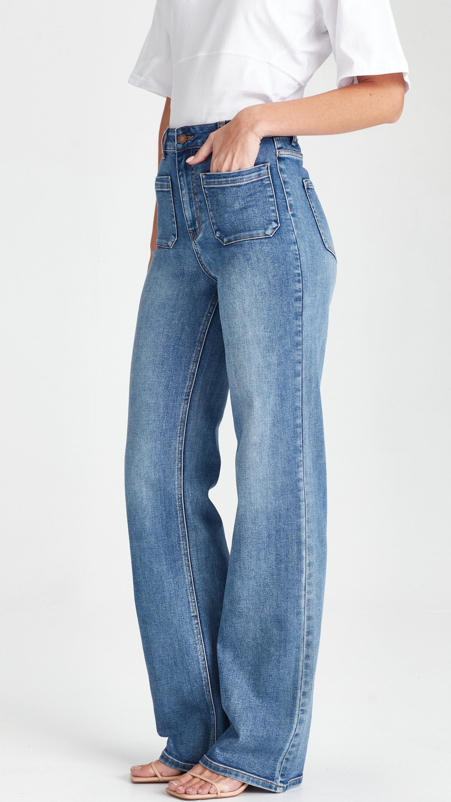 Addison Tall Jean - mid Blue