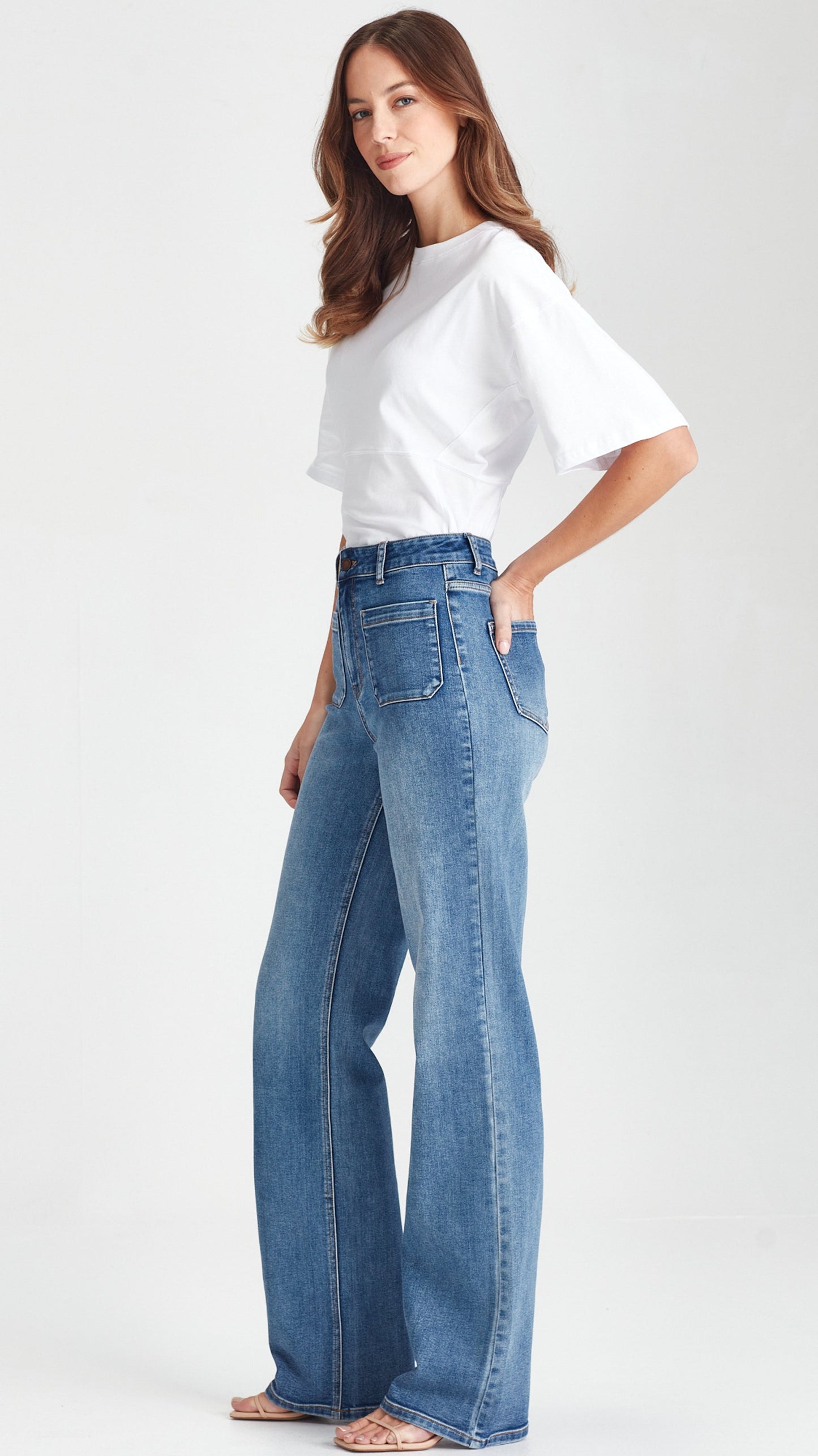 Addison Tall Jean - mid Blue