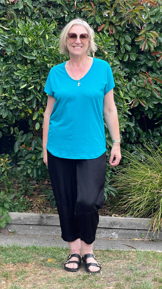 Demi tee - turquoise