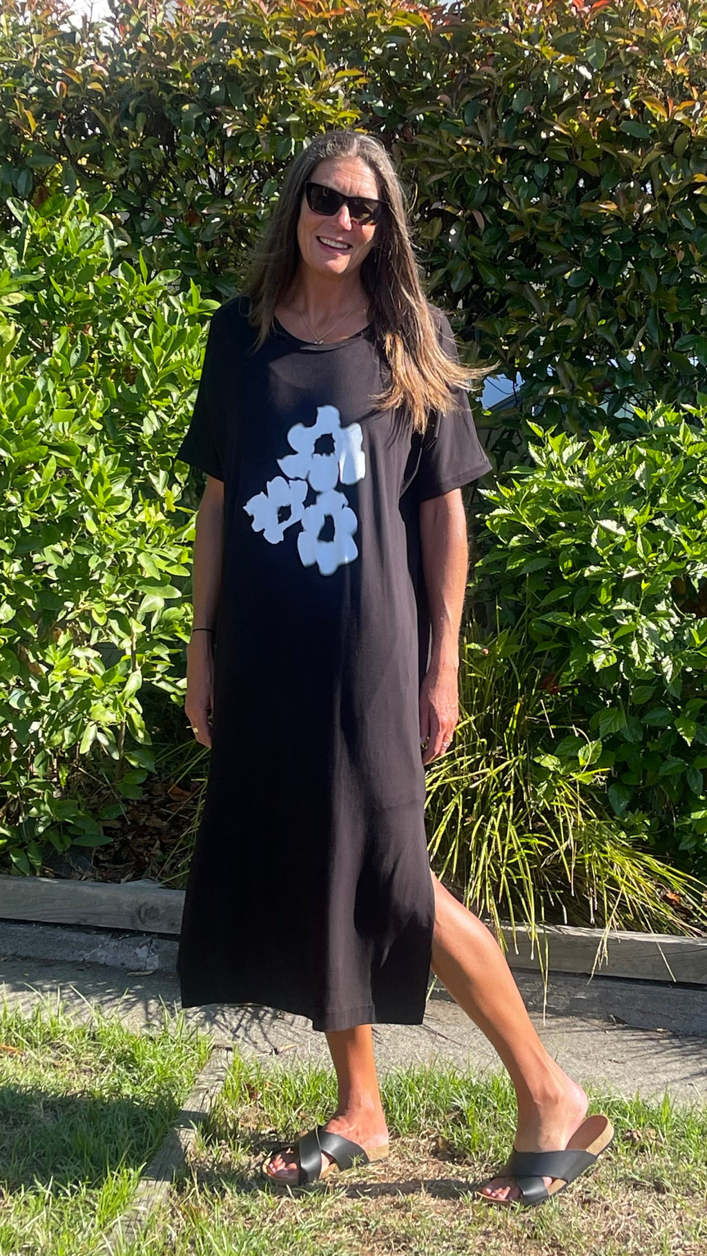 Bouquet dress - black/white