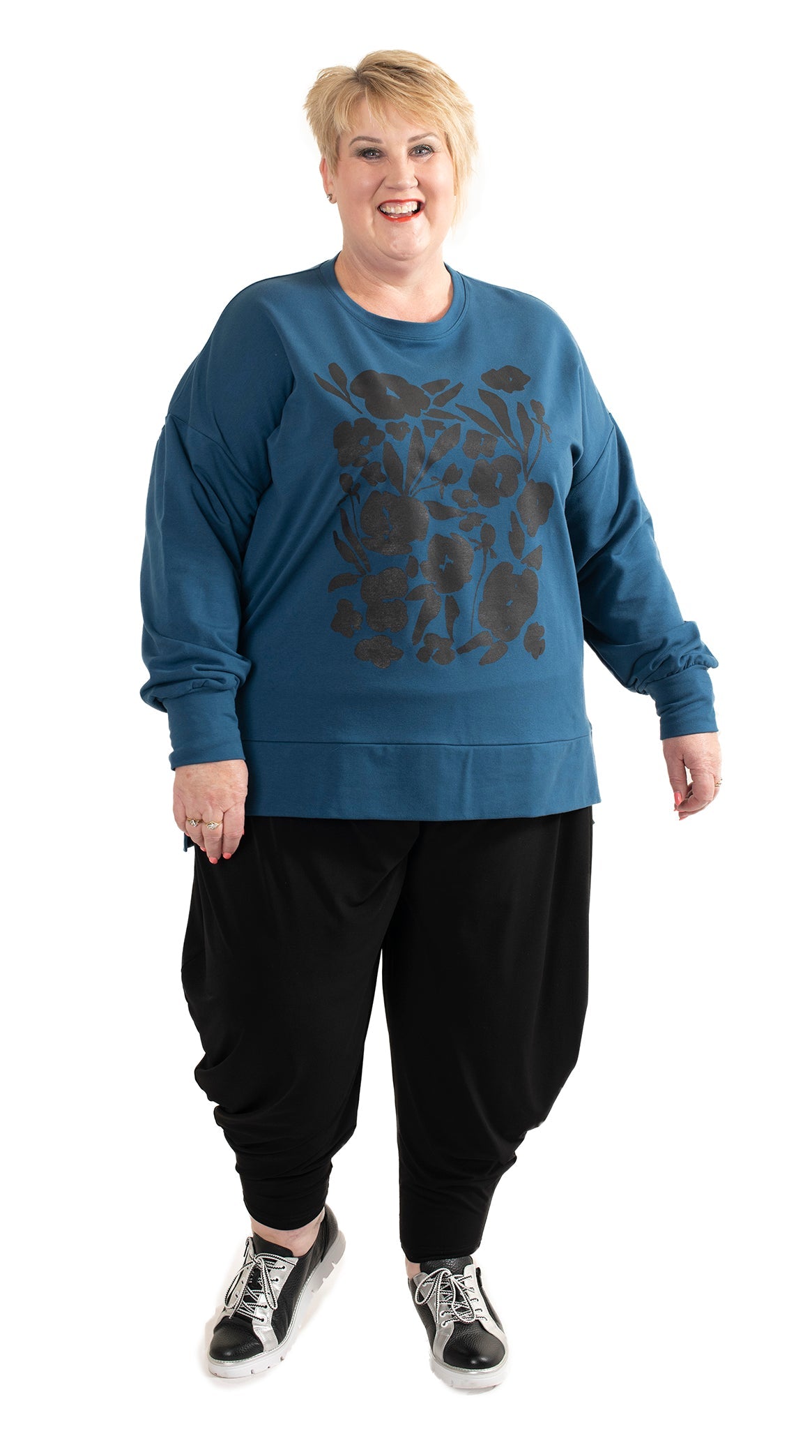 Storm Sweat Blue - Floral