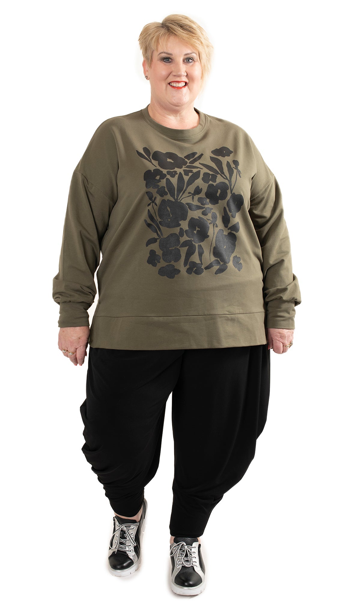 Storm Sweat Khaki- Floral