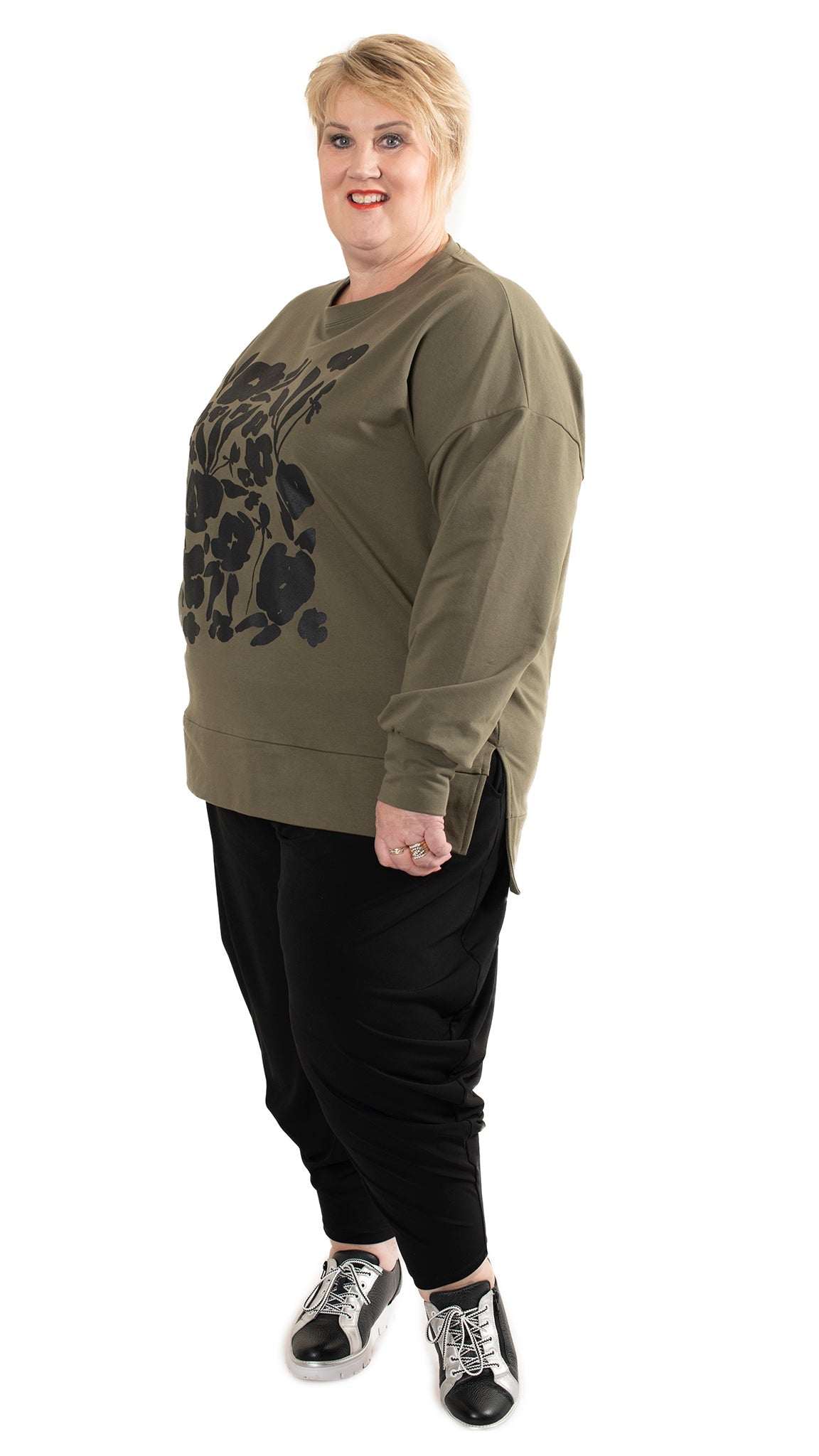 Storm Sweat Khaki- Floral