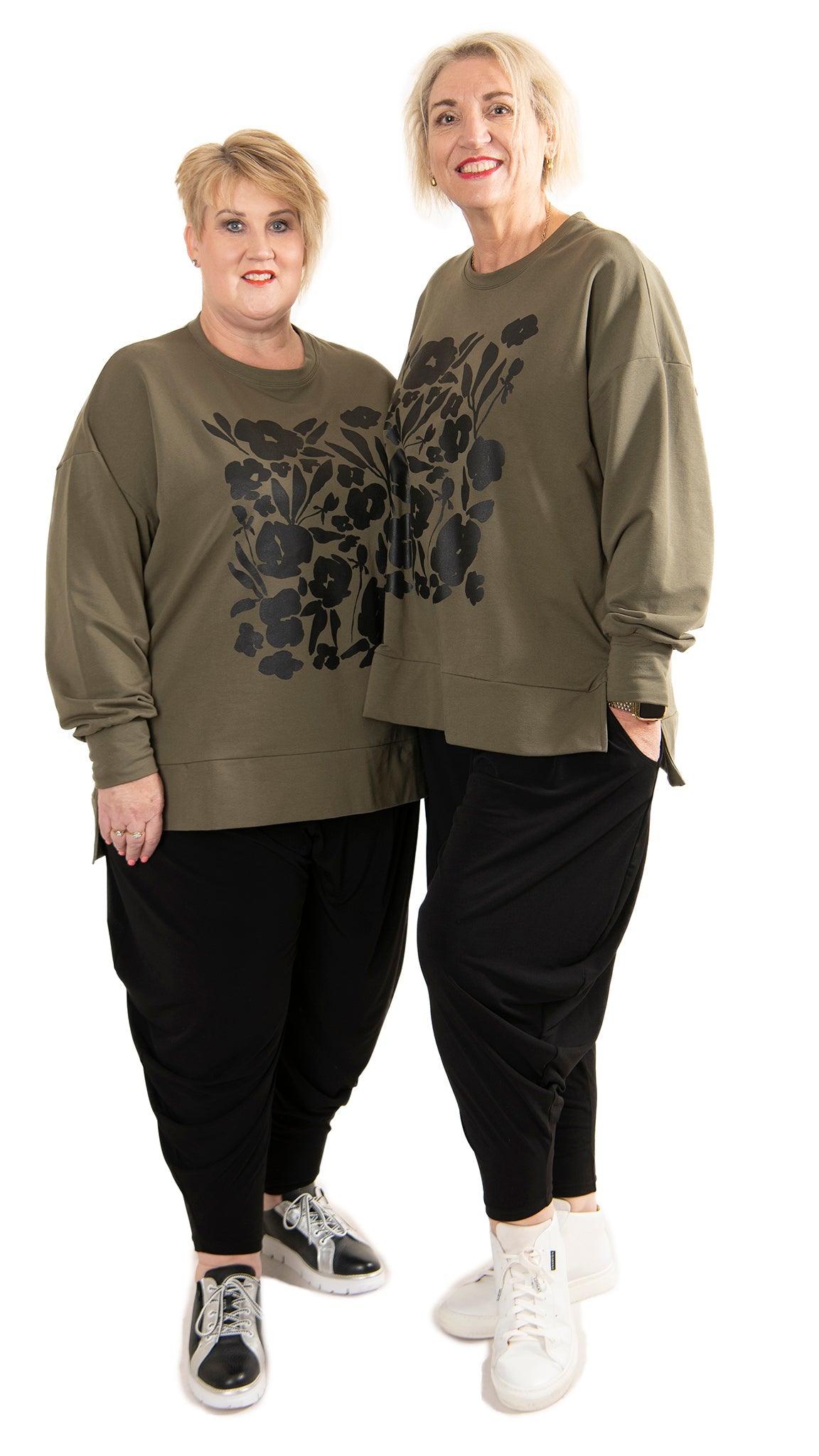 Storm Sweat Khaki- Floral