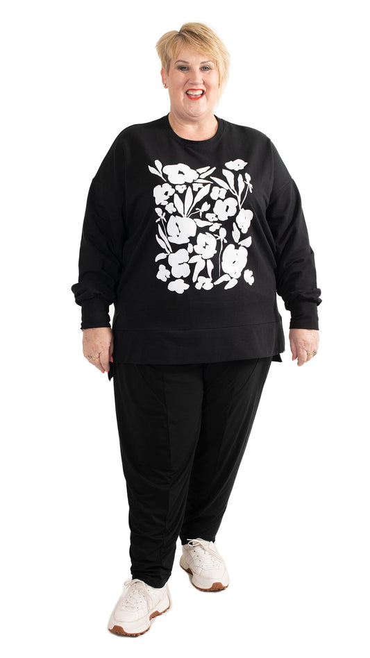 Storm Sweat Black - Floral
