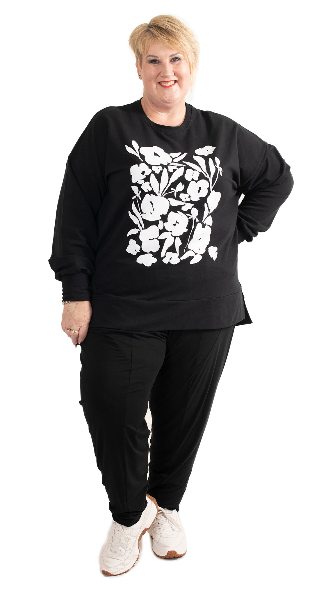 Storm Sweat Black - Floral