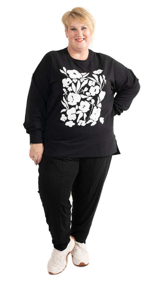 Storm Sweat Black - Floral