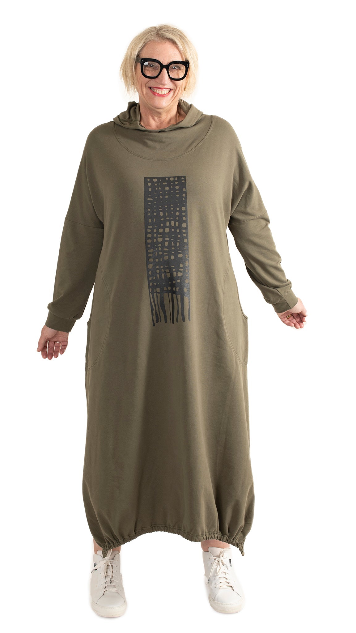 Raven Skate Dress - Khaki