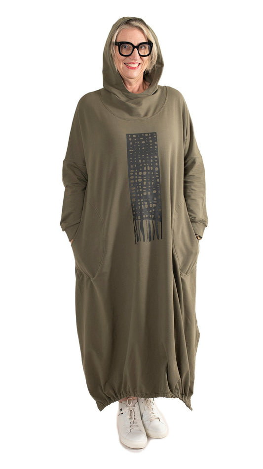 Raven Skate Dress Khaki