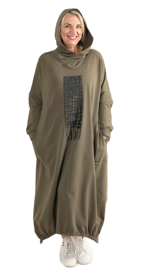 Raven Skate Dress Khaki