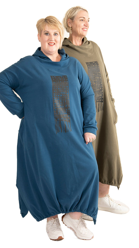 Raven Skate Dress Petrol Blue
