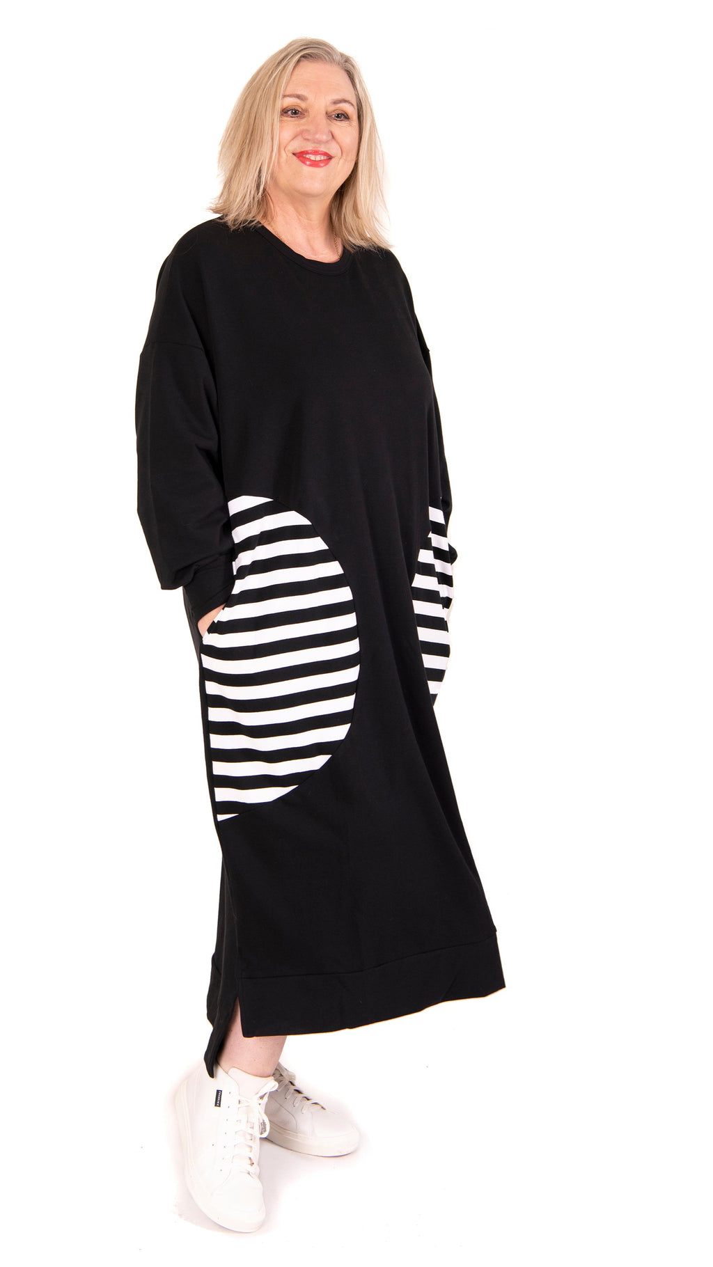 Crescent Dress - Stripe
