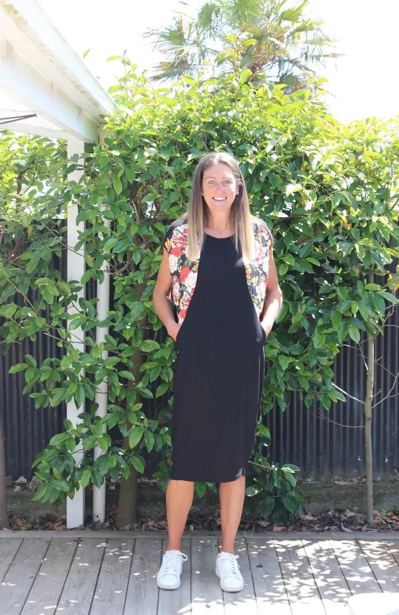 Jolie Dress - Orange floral