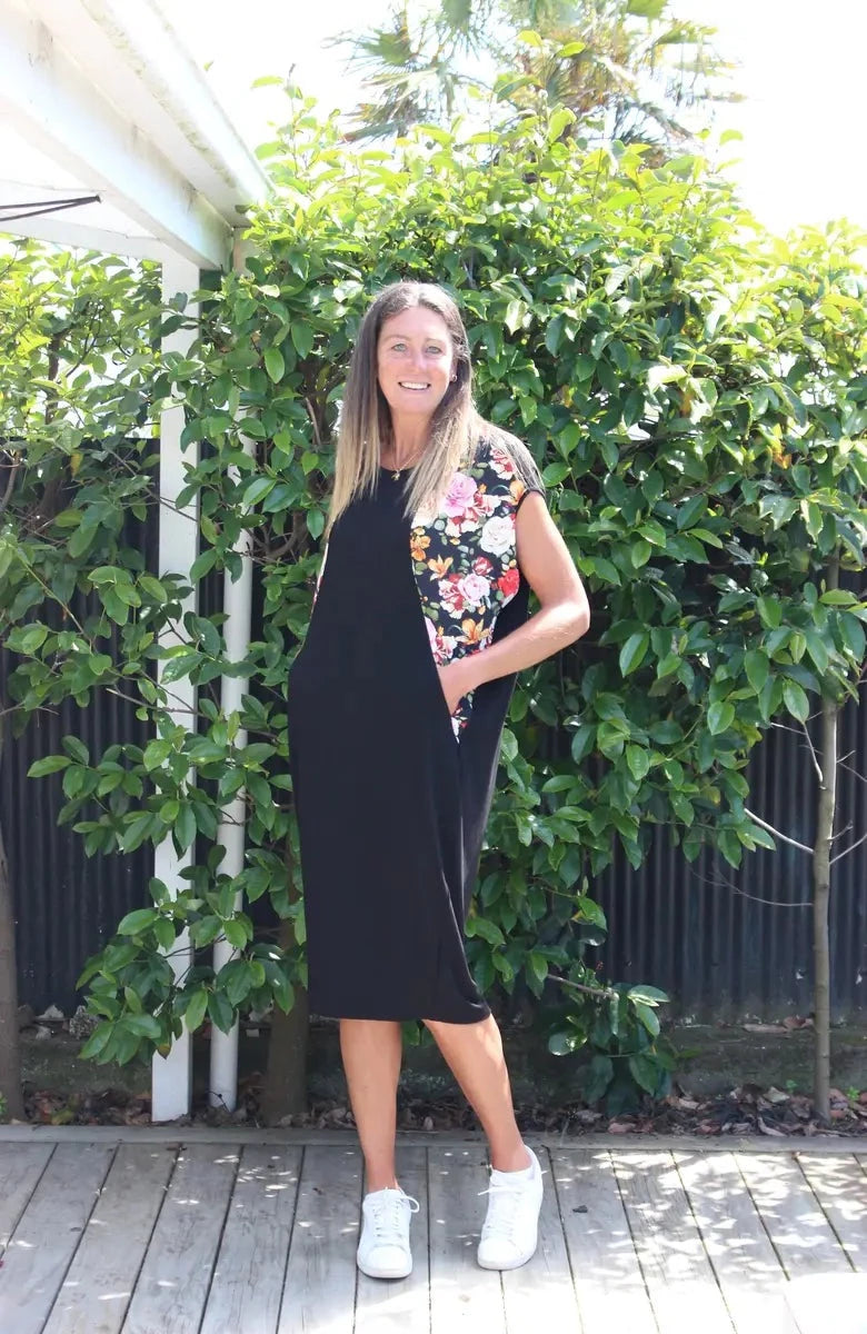 Jolie Dress - Orange floral