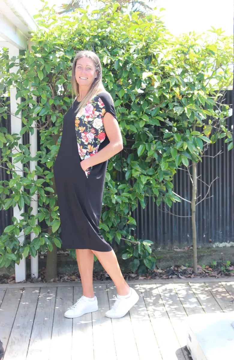 Jolie Dress - Orange floral