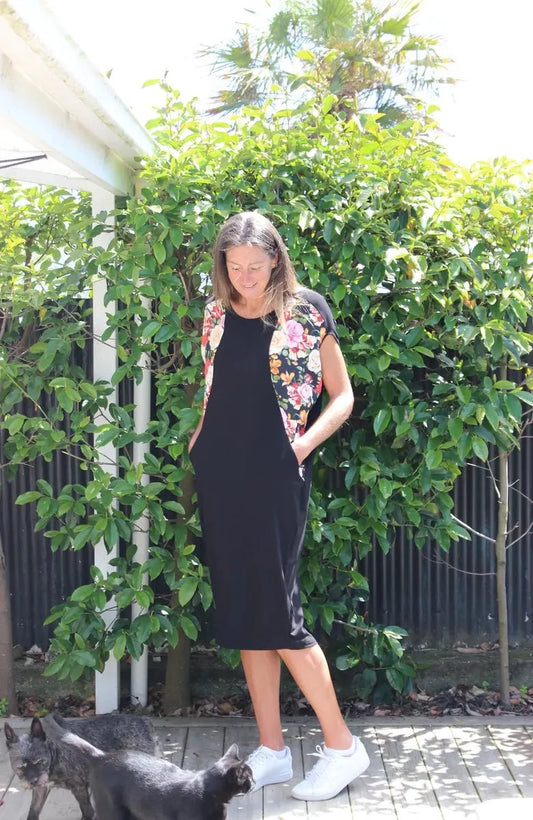 Jolie Dress - Orange floral