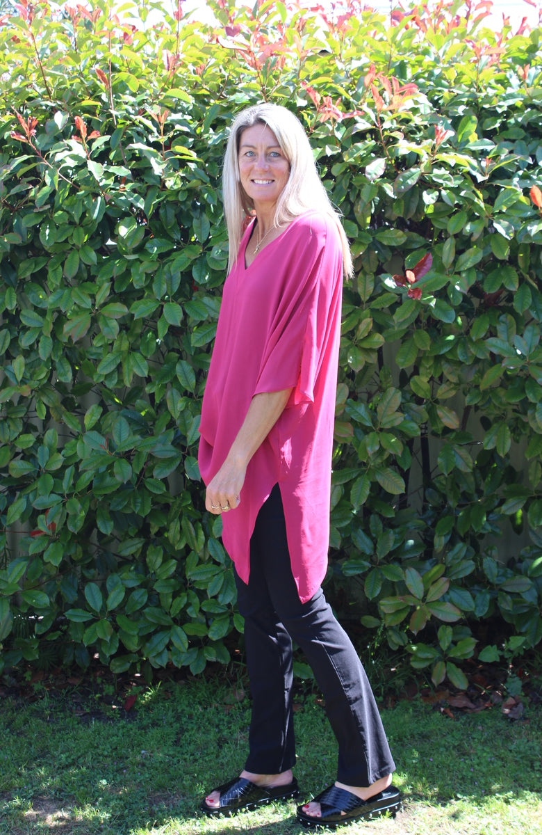 Reversible Drape top - Rose