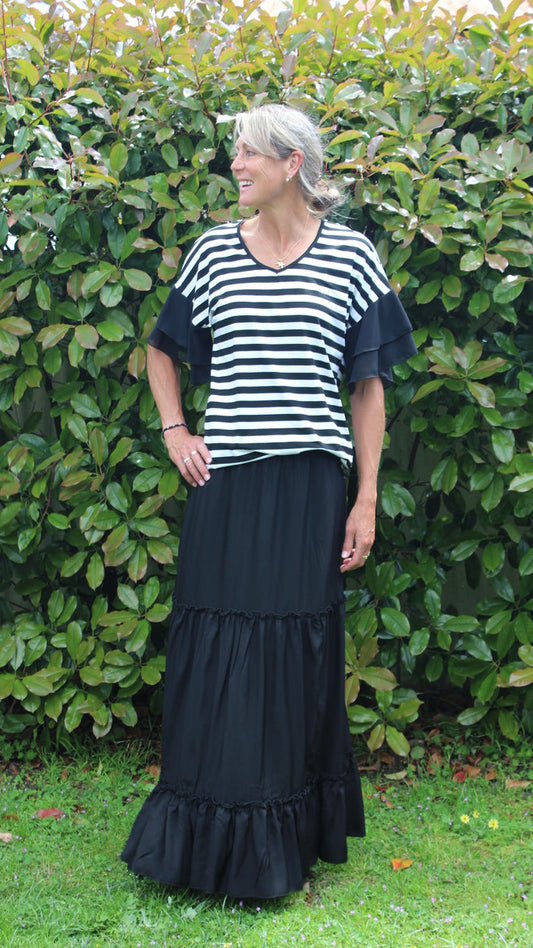 Mia Maxi skirt - Black