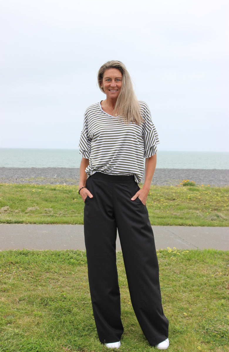 Frill me - khaki Stripe