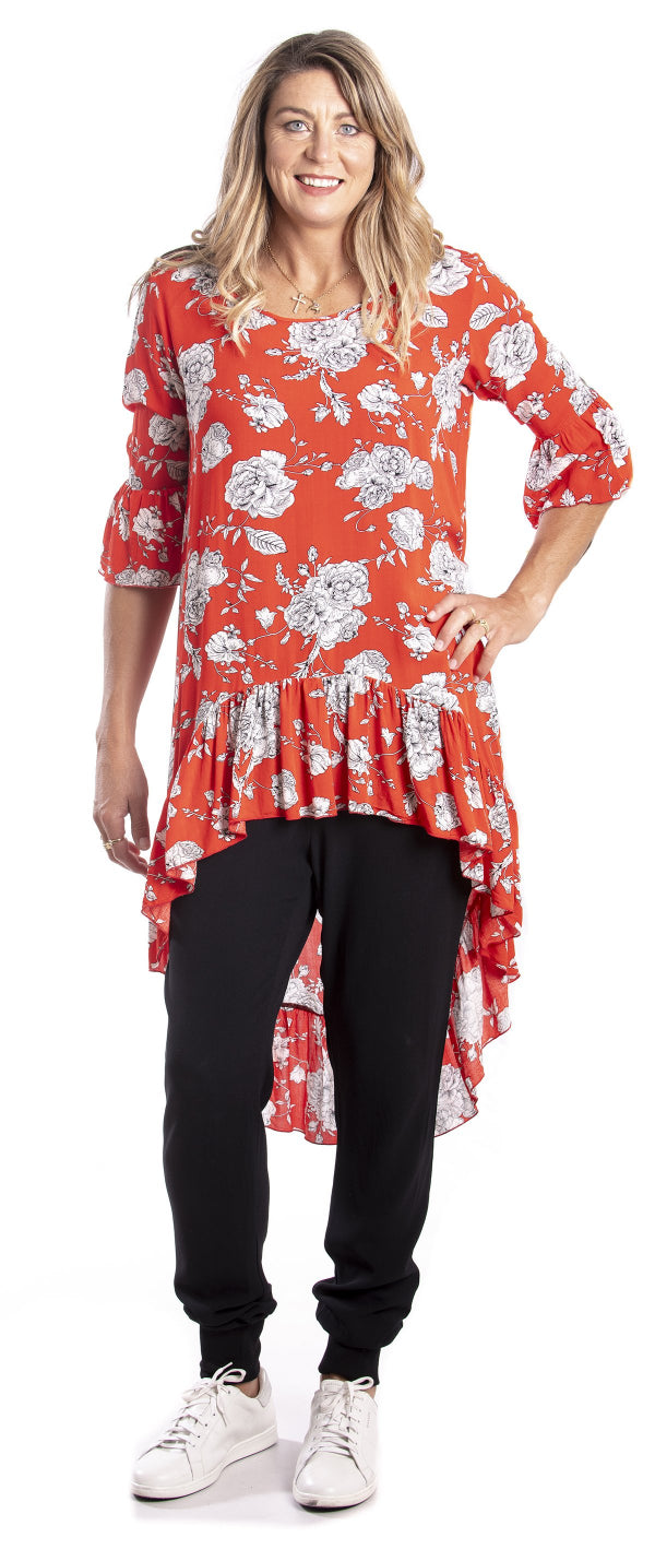 Flow Tunic Red