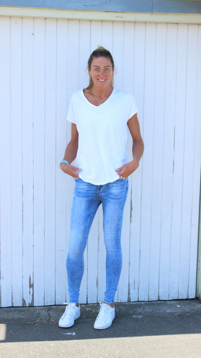 Rocker Light Blue Skinny Jean