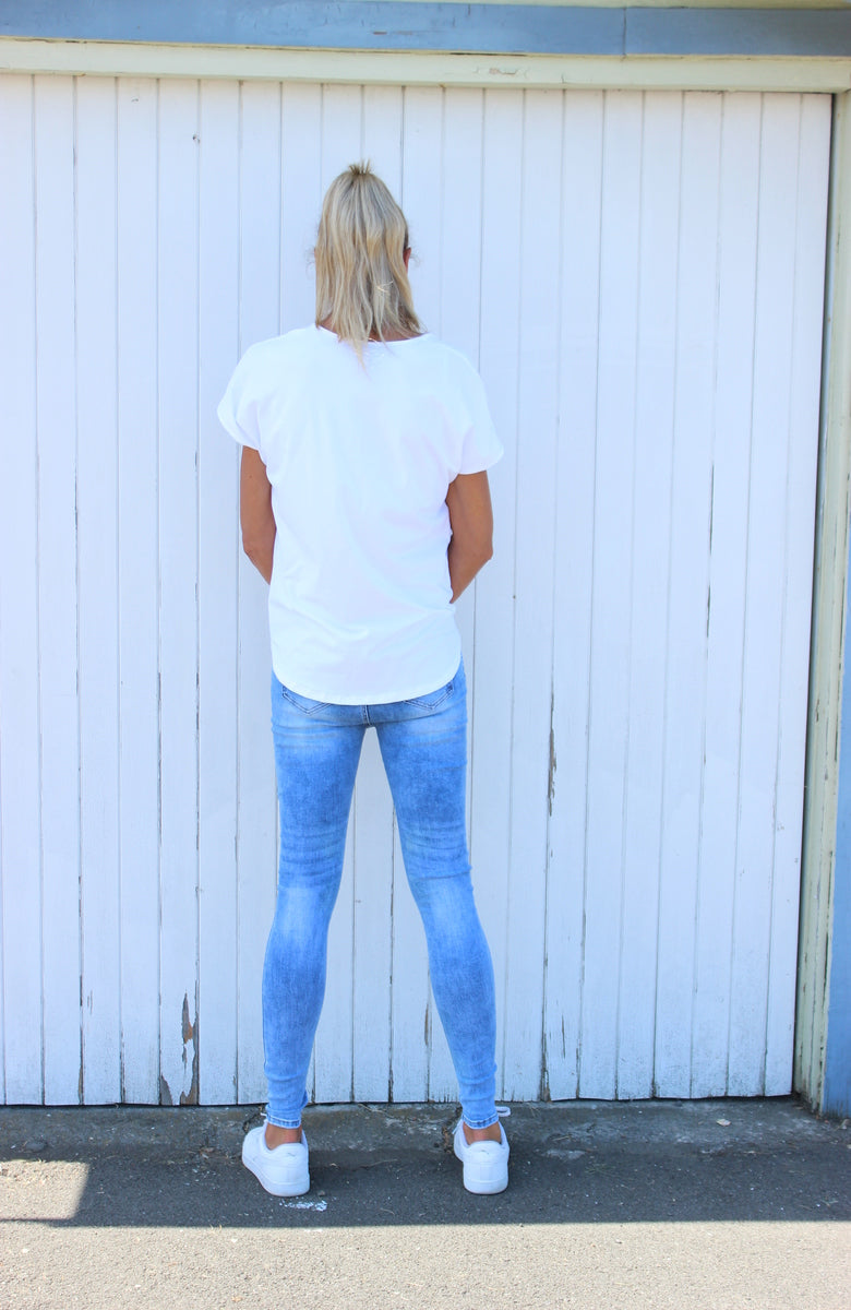 Rocker Light Blue Skinny Jean