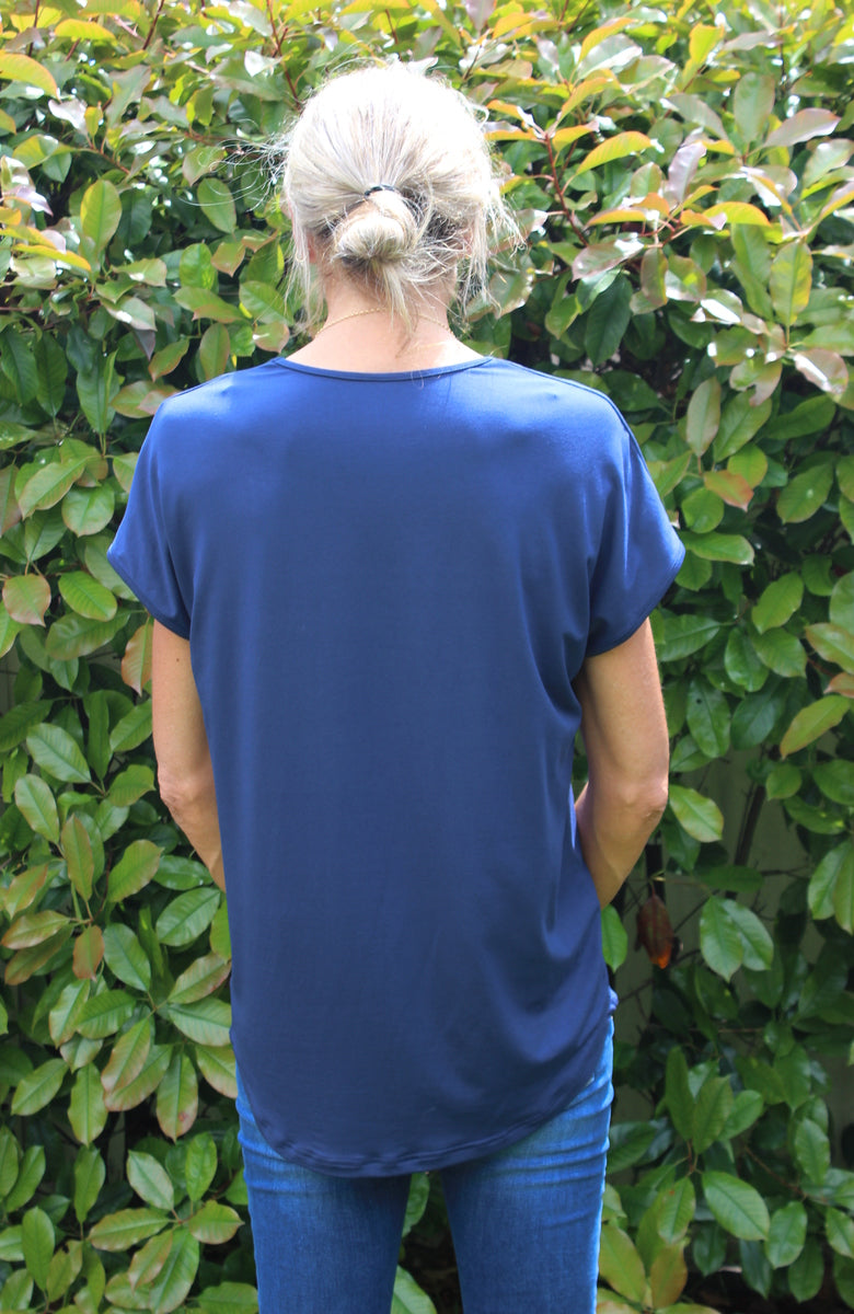 Demi tee - denim blue