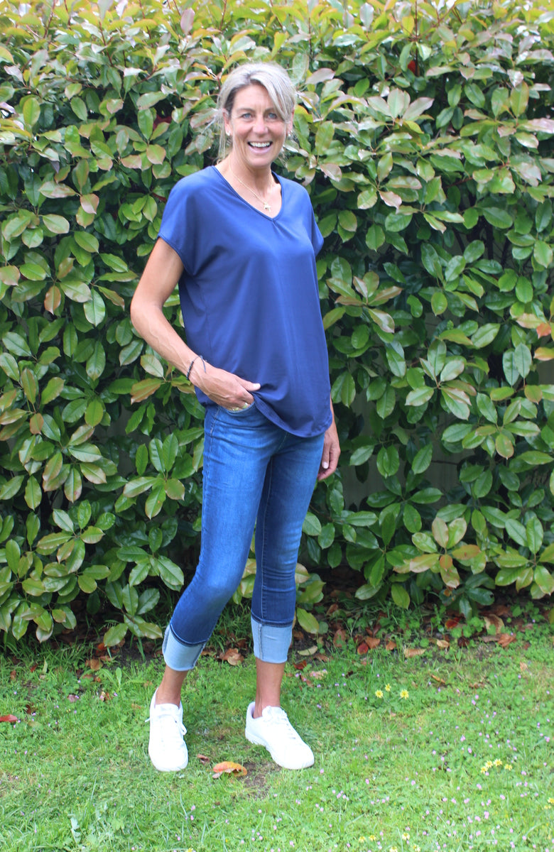 Demi tee - denim blue