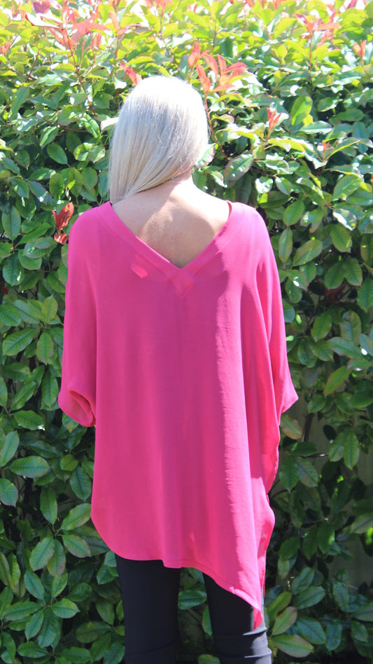 Reversible Drape top - Rose