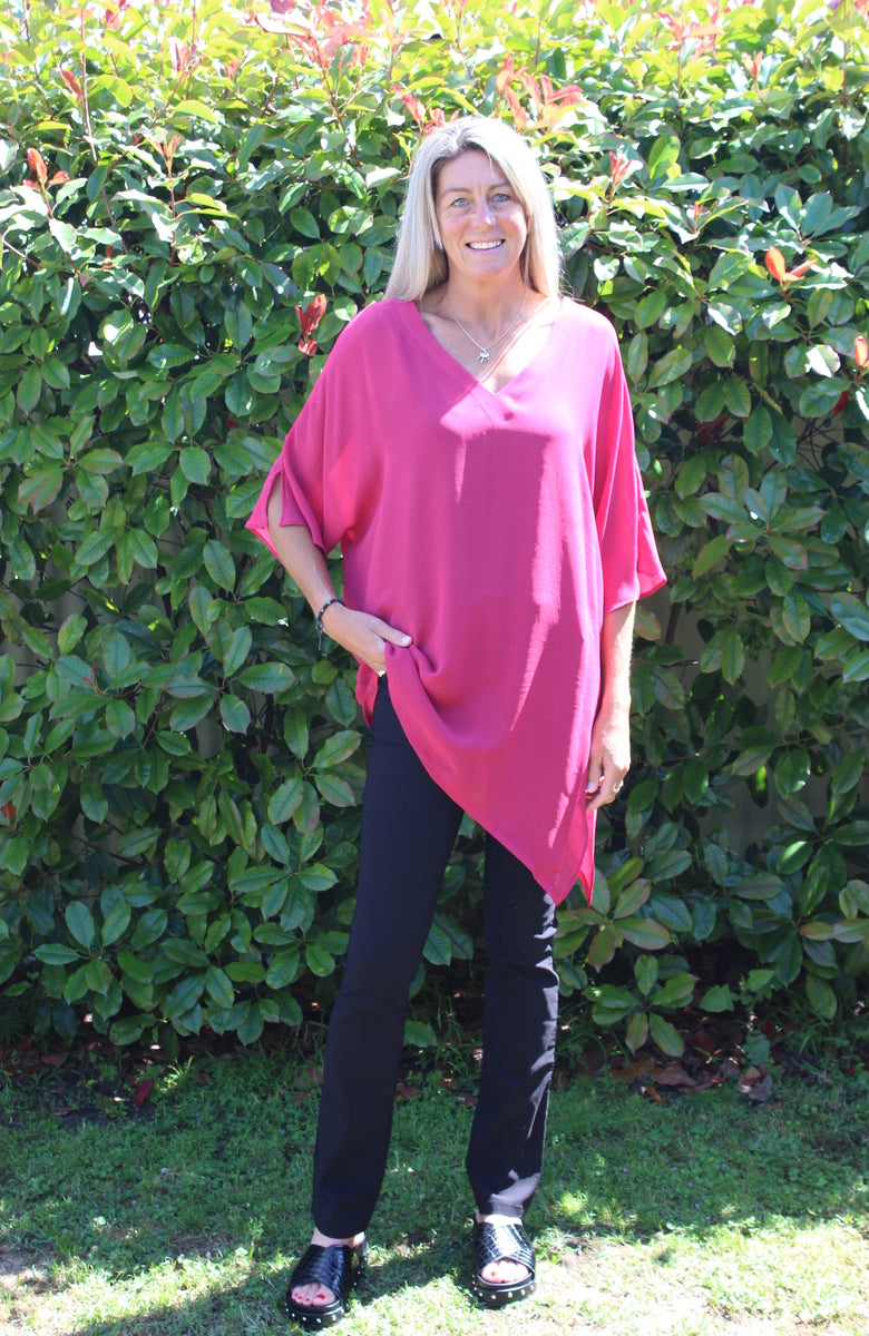 Reversible Drape top - Rose