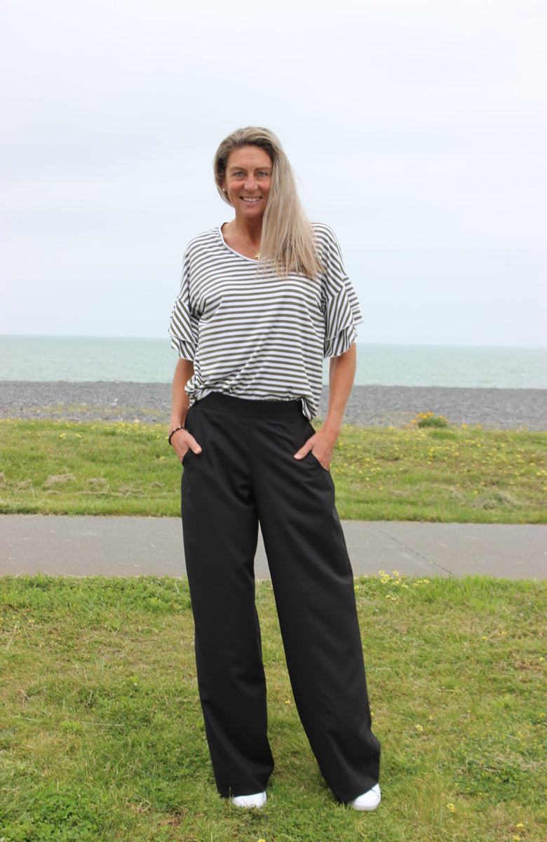 Frill me - khaki Stripe