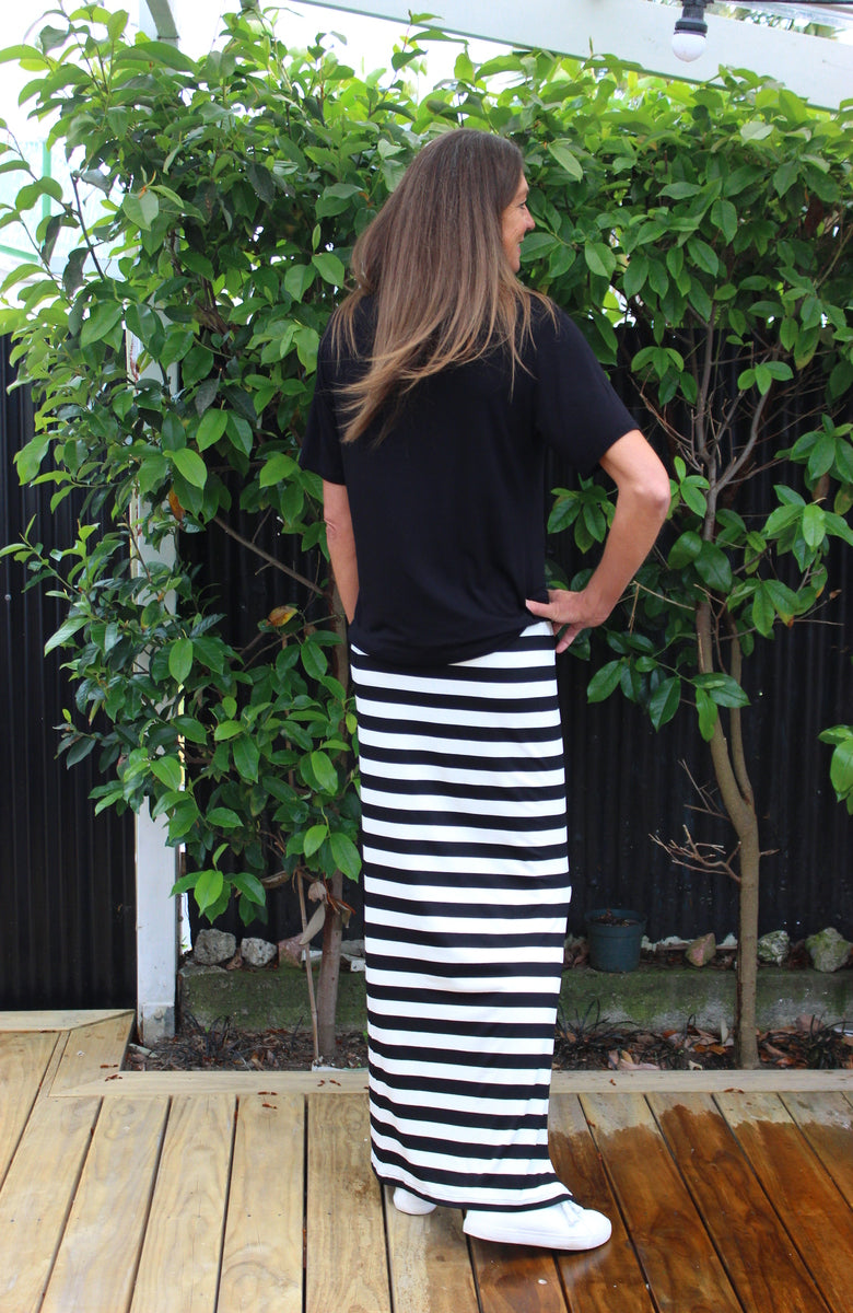 Sage skirt - stripe