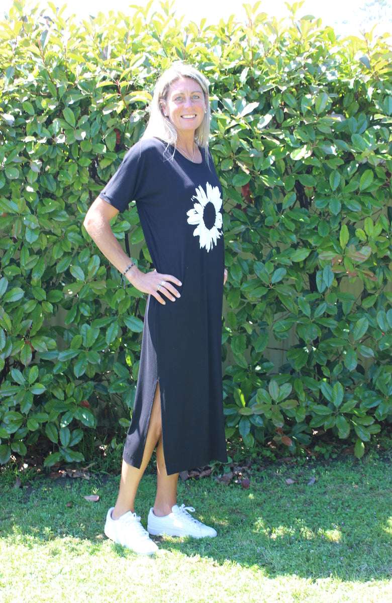 Sunflower Dress - Black
