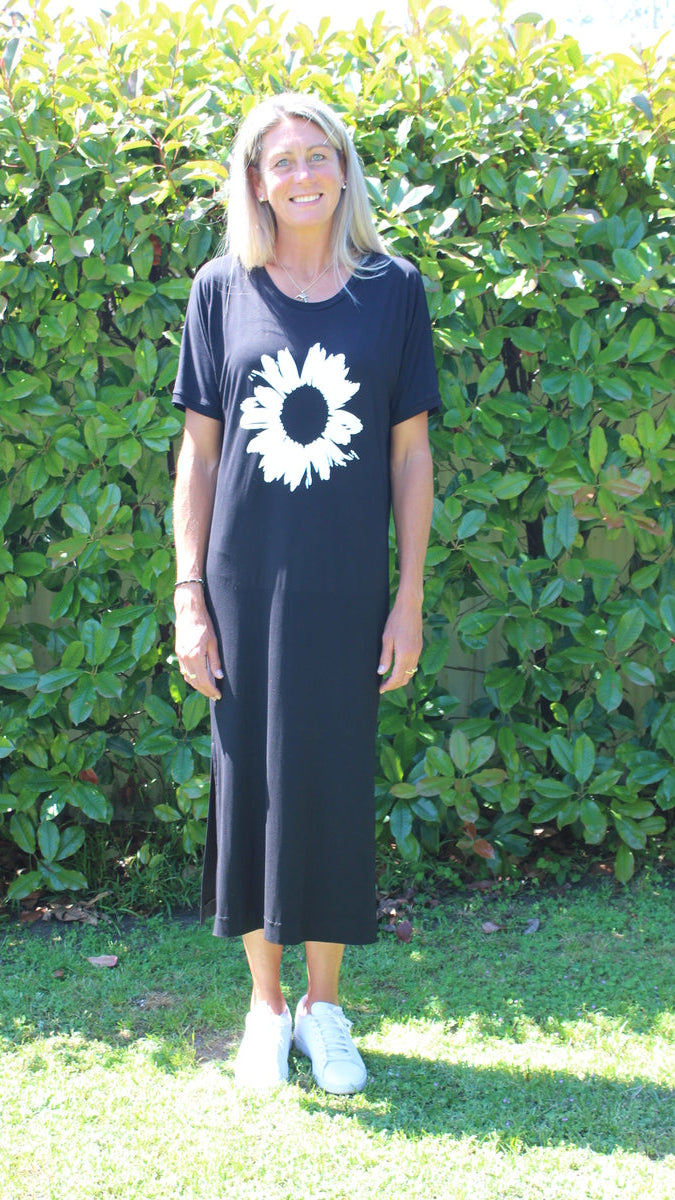 Sunflower Dress - Black